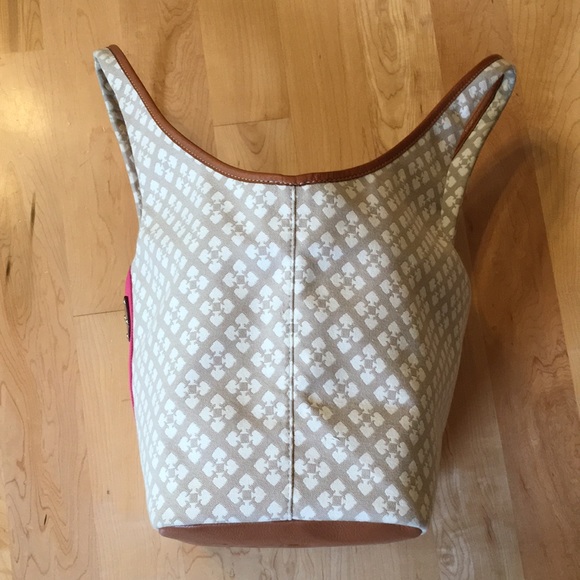 Kate Spade Jacquard Tote With Leather Trims - Picture 6 of 14